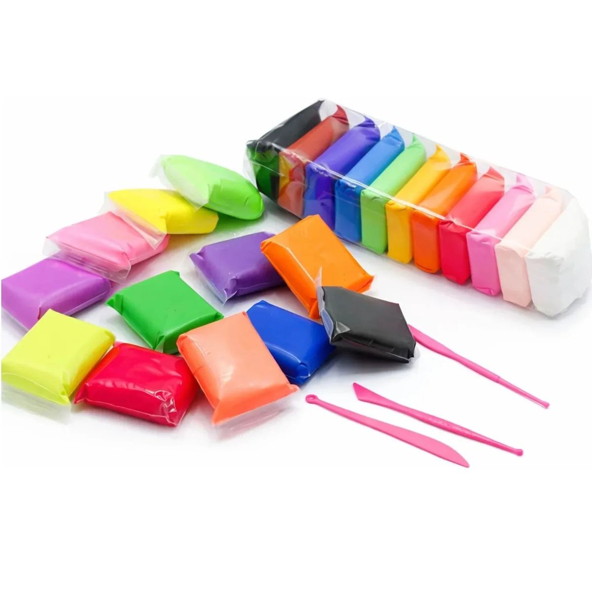 DIY Air Dried Super Lightweight Fomic Clay 12 Vibrant Colours