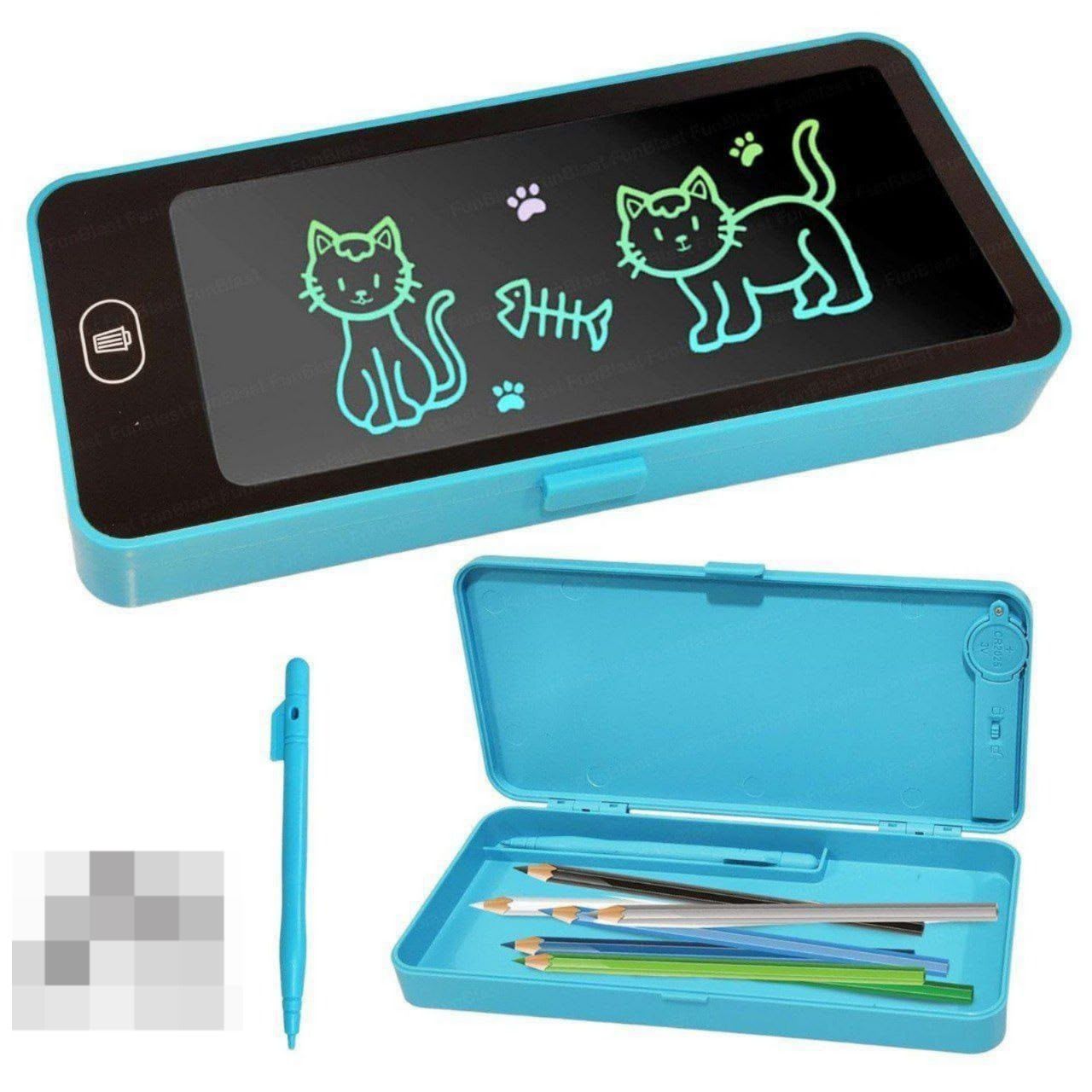 LCD Writing Tablet Pencil Case | Multifunctional Smart Pen Box with LCD Screen