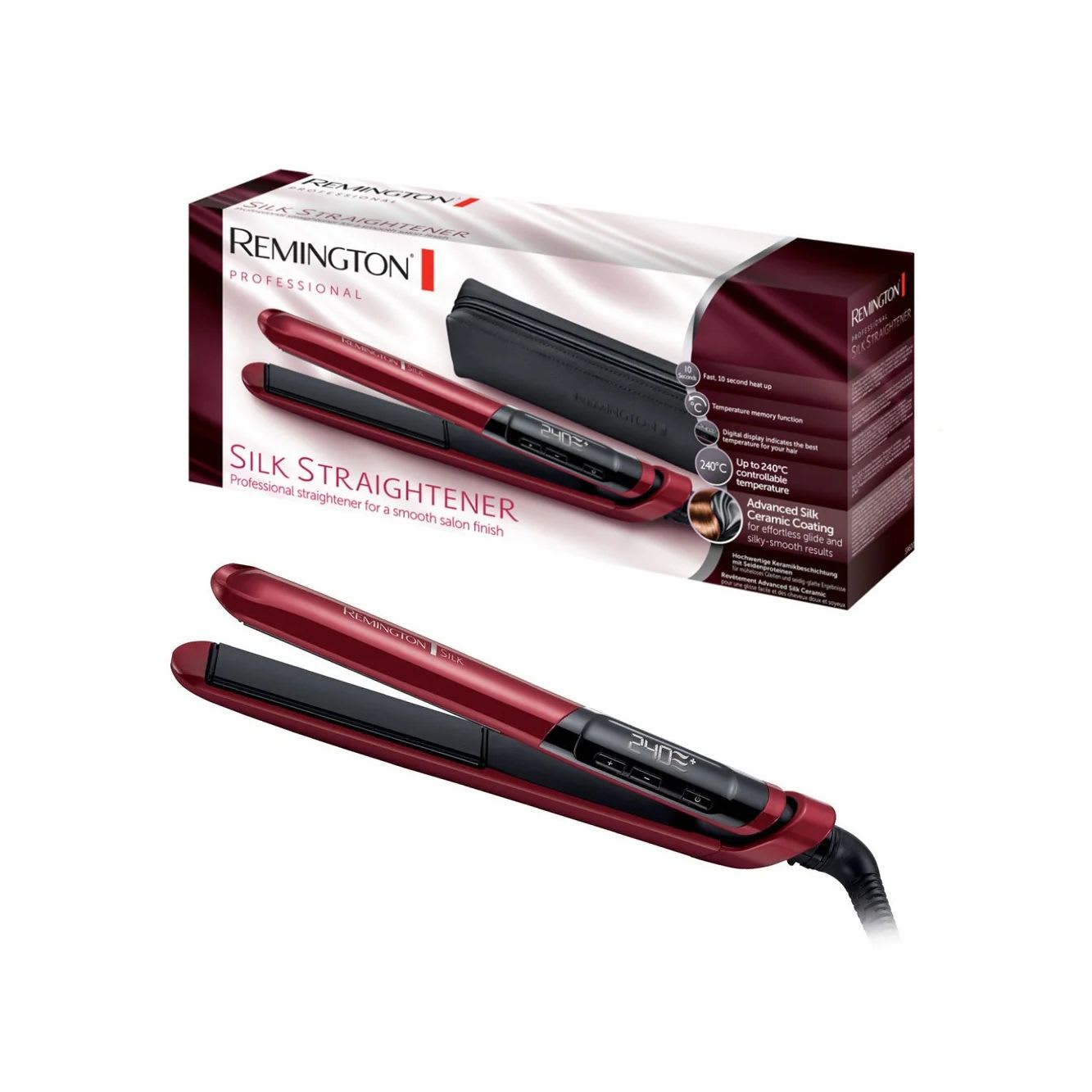 Remington Silk Straightener | Professional Ceramic Hair Flat Iron