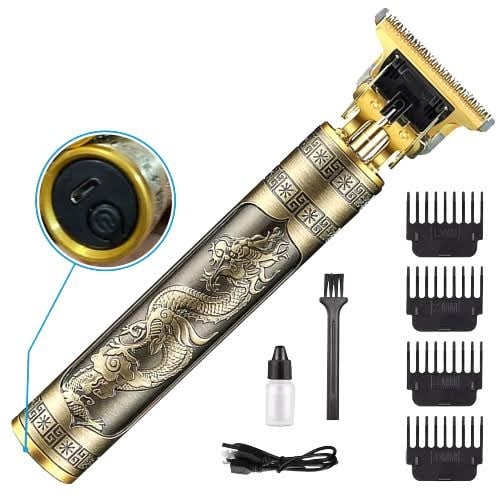 Vintage Dragon Hair Clipper | Professional T-Blade Cordless Trimmer
