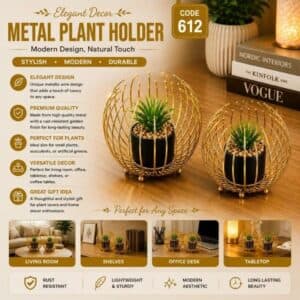spherical-wire-metal-plant-holder