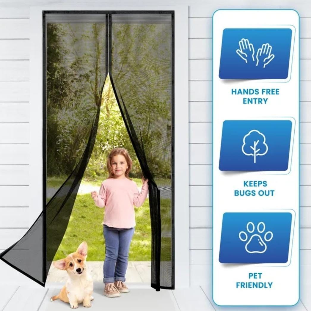 Magnetic Mosquito Net Door Screen | Hands-Free Insect-Proof Mesh Curtain