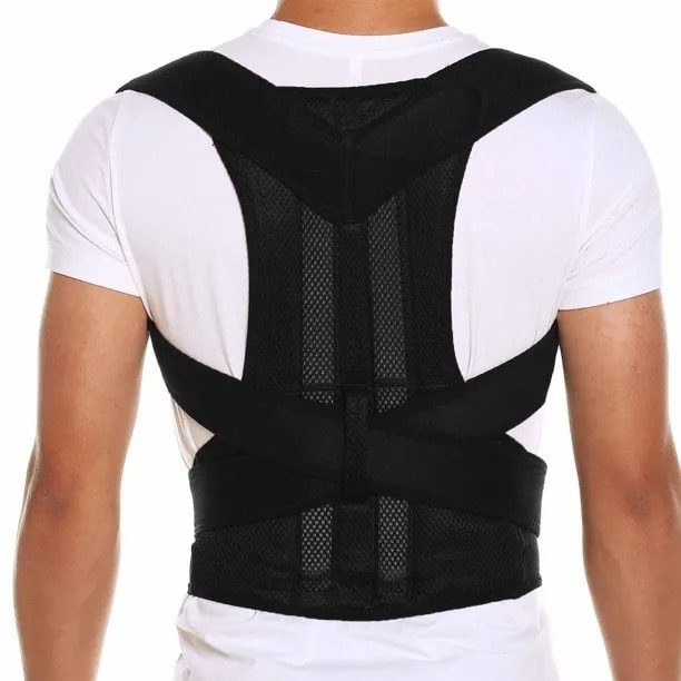 Back Posture Corrector Belt with Metal Rods for Spine Support