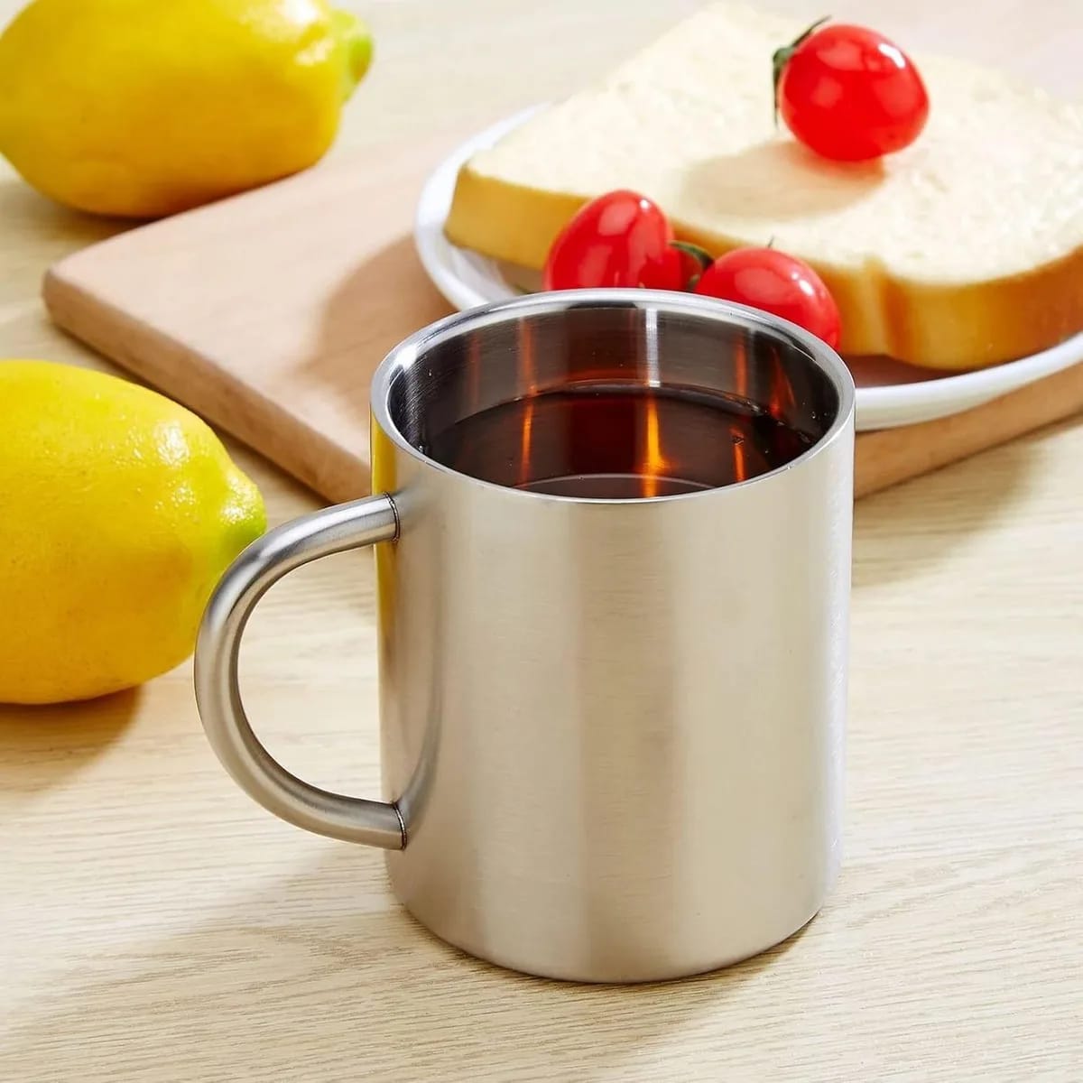 Durable 250ml Stainless Steel Mug for Tea and Coffee