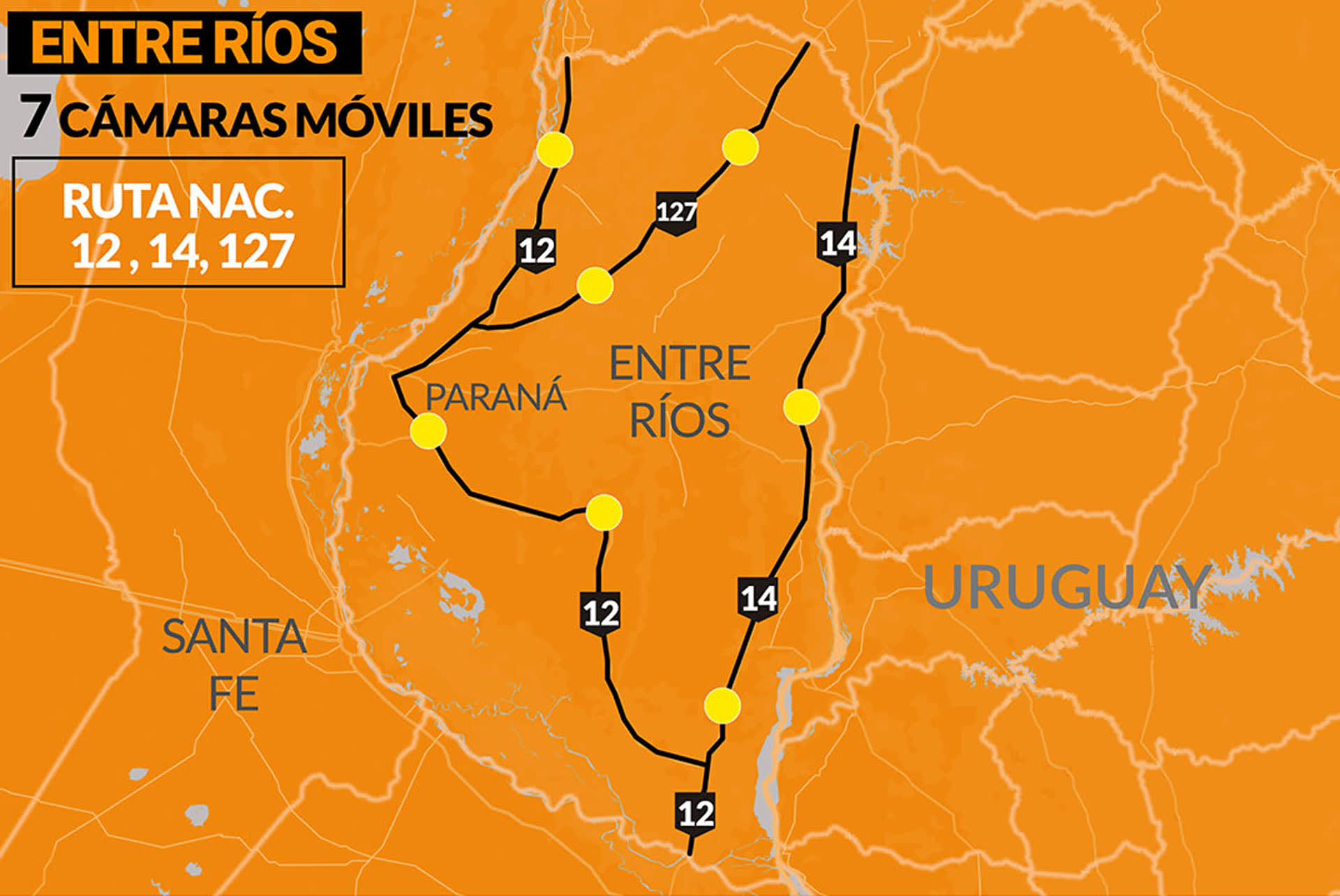 Entre Rios Rd Location Radares en la provincia de Entre Ríos: ubicación geográfica