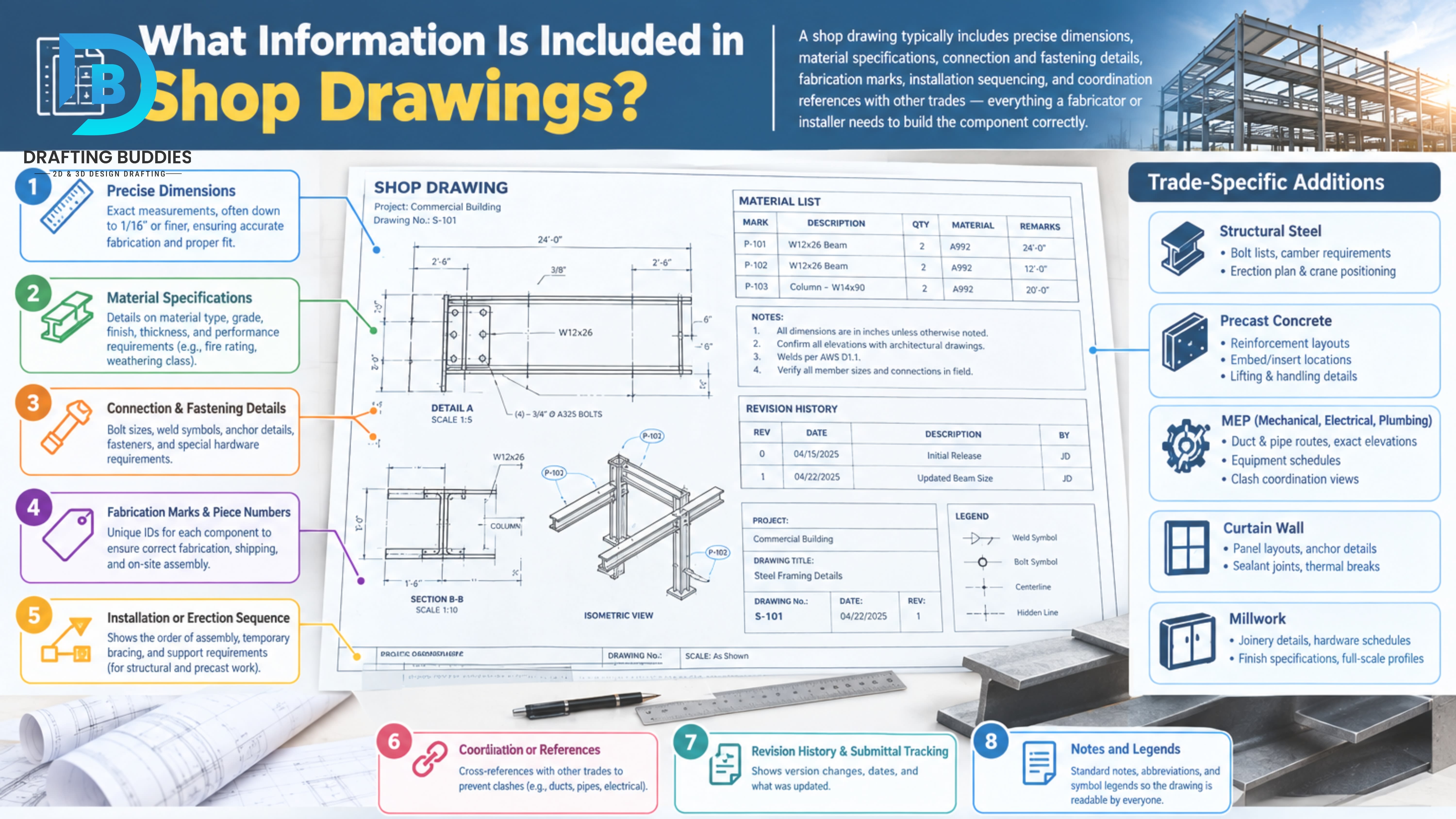 What Information Is Included in Shop Drawings?