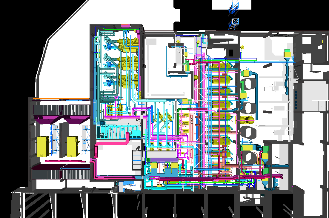 Federated BIM model with clash detection for Ohio architecture and construction projects