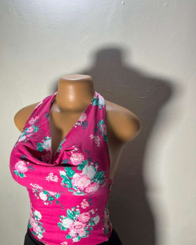 Flowerly cowl neck top 43