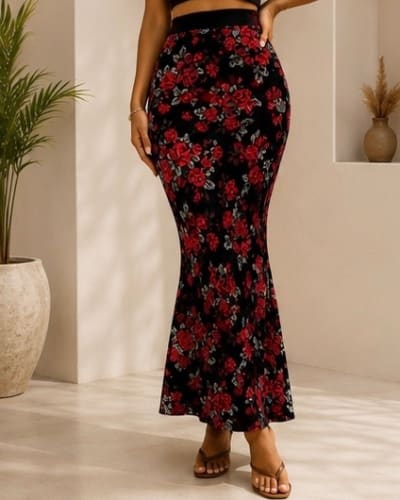 Pattern maxi skirt 13
