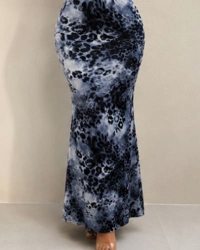 patterned maxi skirt 42