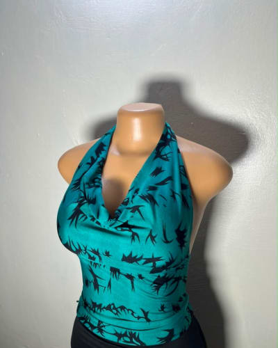 Flowery cowl neck top 7