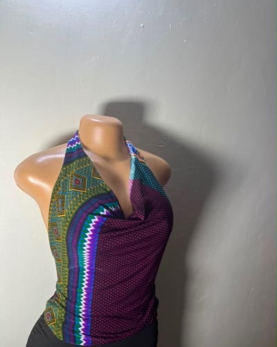 Flowery cowl neck top 11