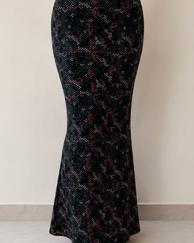 Patterned maxi skirt 35
