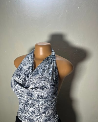 Flowerly cowl neck top 40