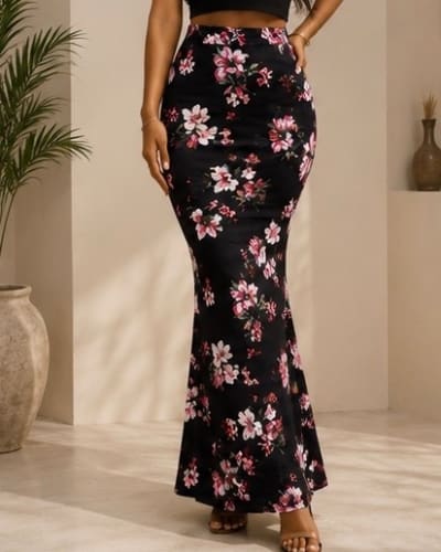 Pattern maxi skirt 9