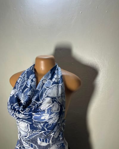 Flowerly cowl neck top 41