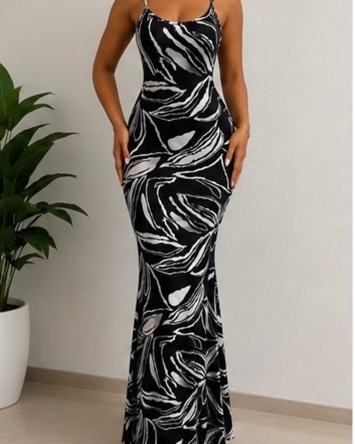Pattern maxi gown 1