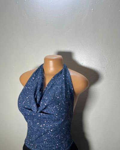 Flowerly cowl neck top 48