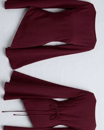 Flare hand corporate top