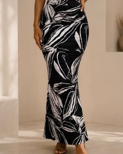 Pattern maxi skirt 17