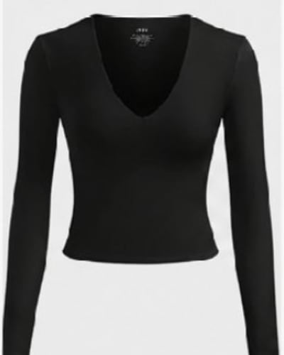 V neck Long Sleeve Top