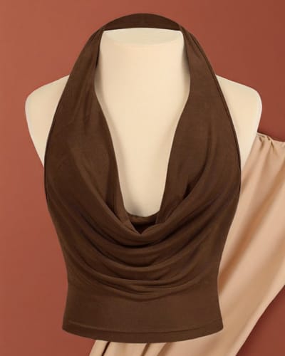 Cowl neck basic top