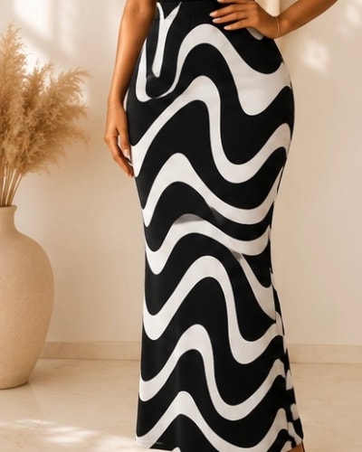 Patterned maxi skirt 25