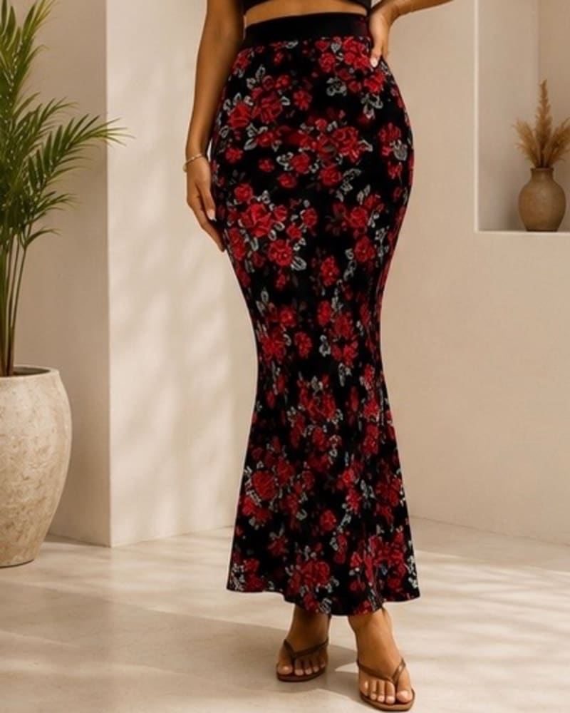 Pattern maxi skirt 13 in Pattern