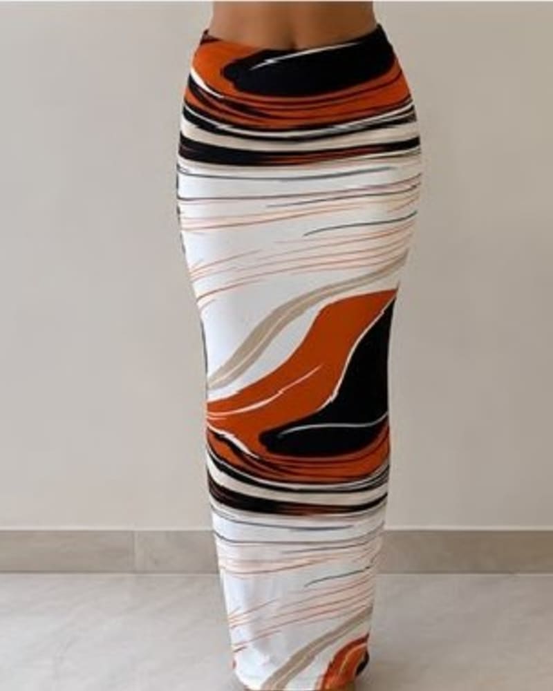 11. Patterned Straight Skirts in Pattern
