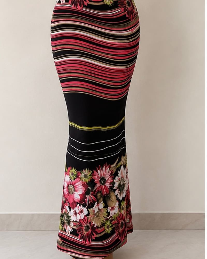 Patterned maxi skirt 36 in Pattern