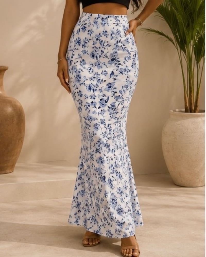 Pattern maxi skirt 12 in Pattern