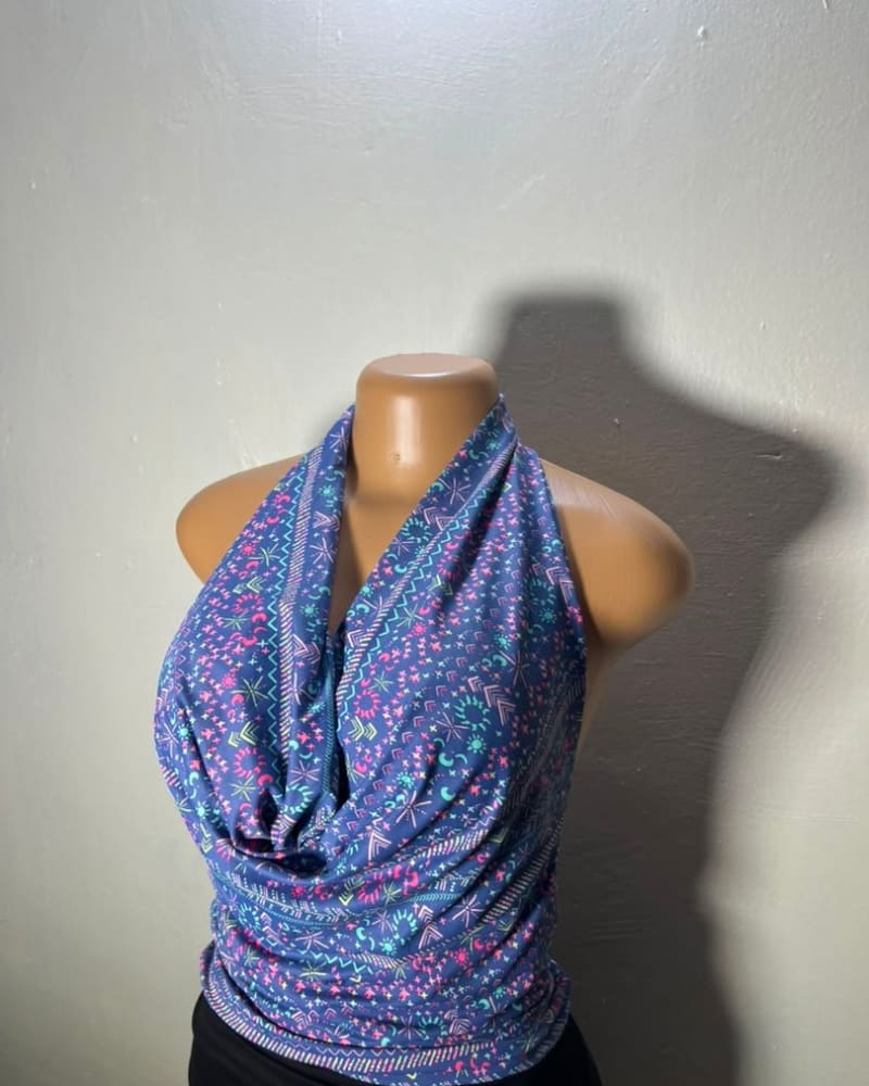 Flowerly cowl neck top 1 in Flowerly cowl neck 1