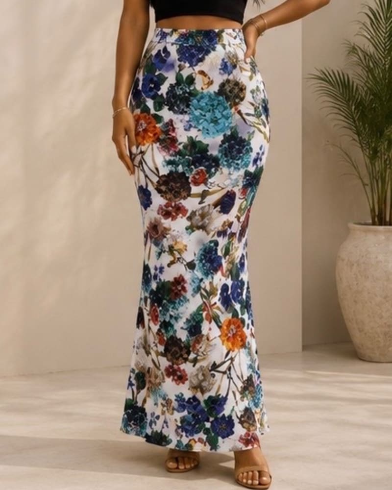 Pattern maxi skirt 10 in Pattern