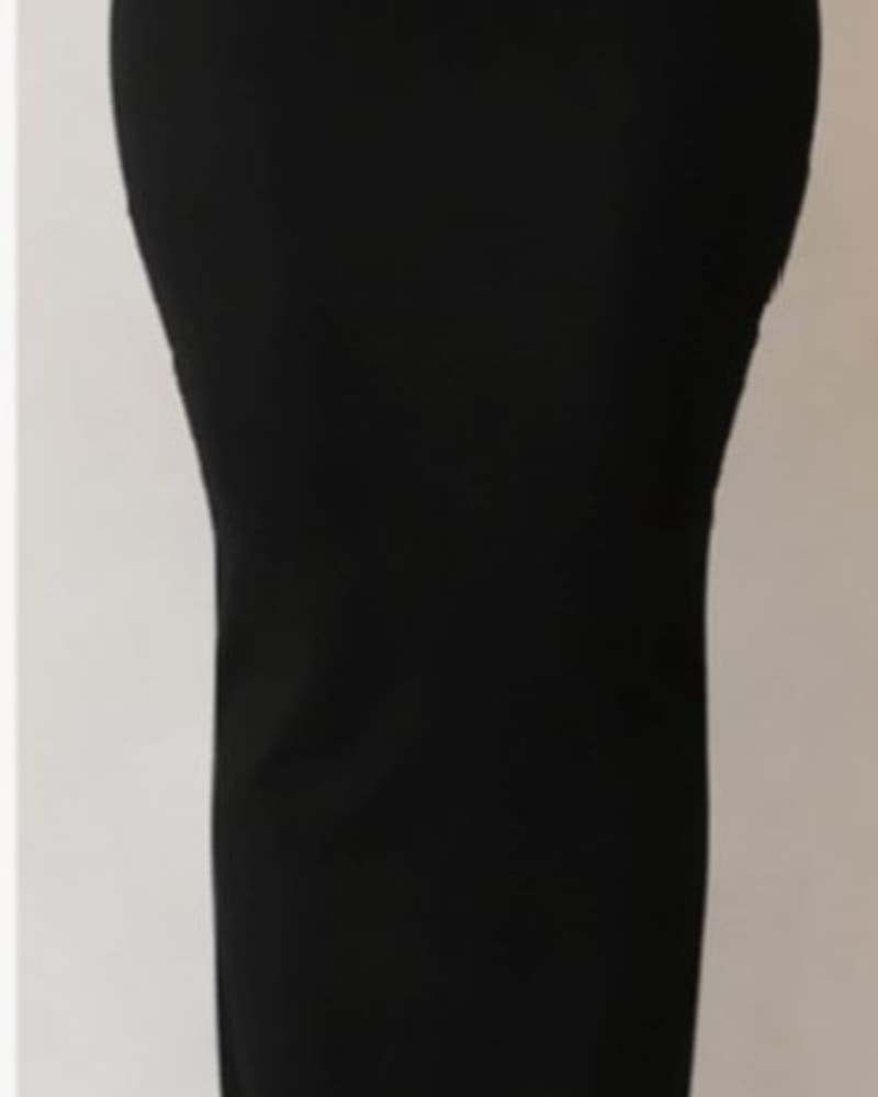 SleekLine Bodycon Maxi Skirt in Black