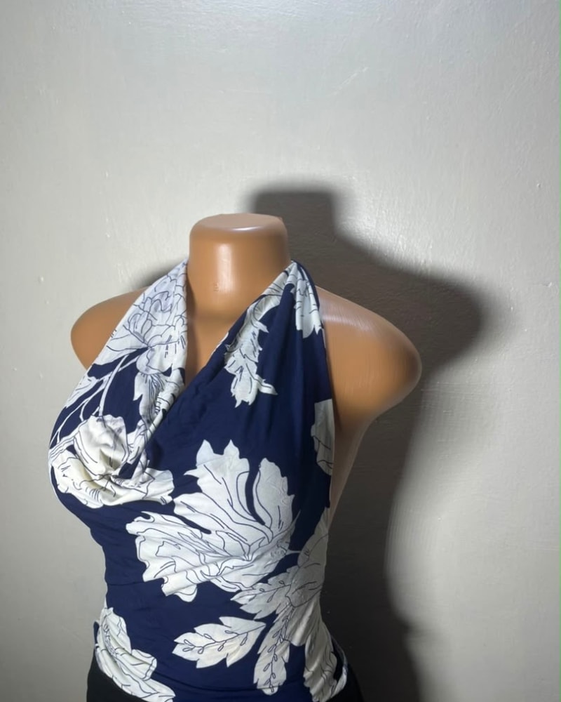 Flowery cowl neck top 14 in Flowery cowl neck top 14