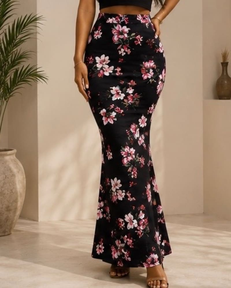 Pattern maxi skirt 9 in Pattern