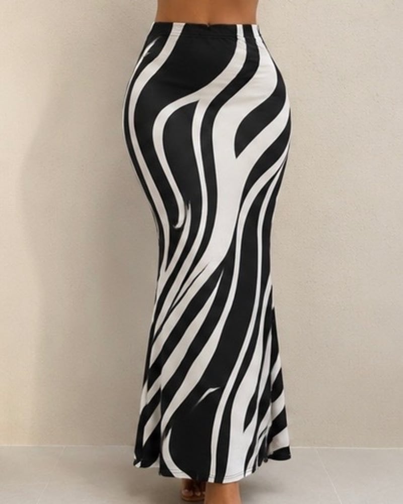 patterned maxi skirt 43 in Pattern