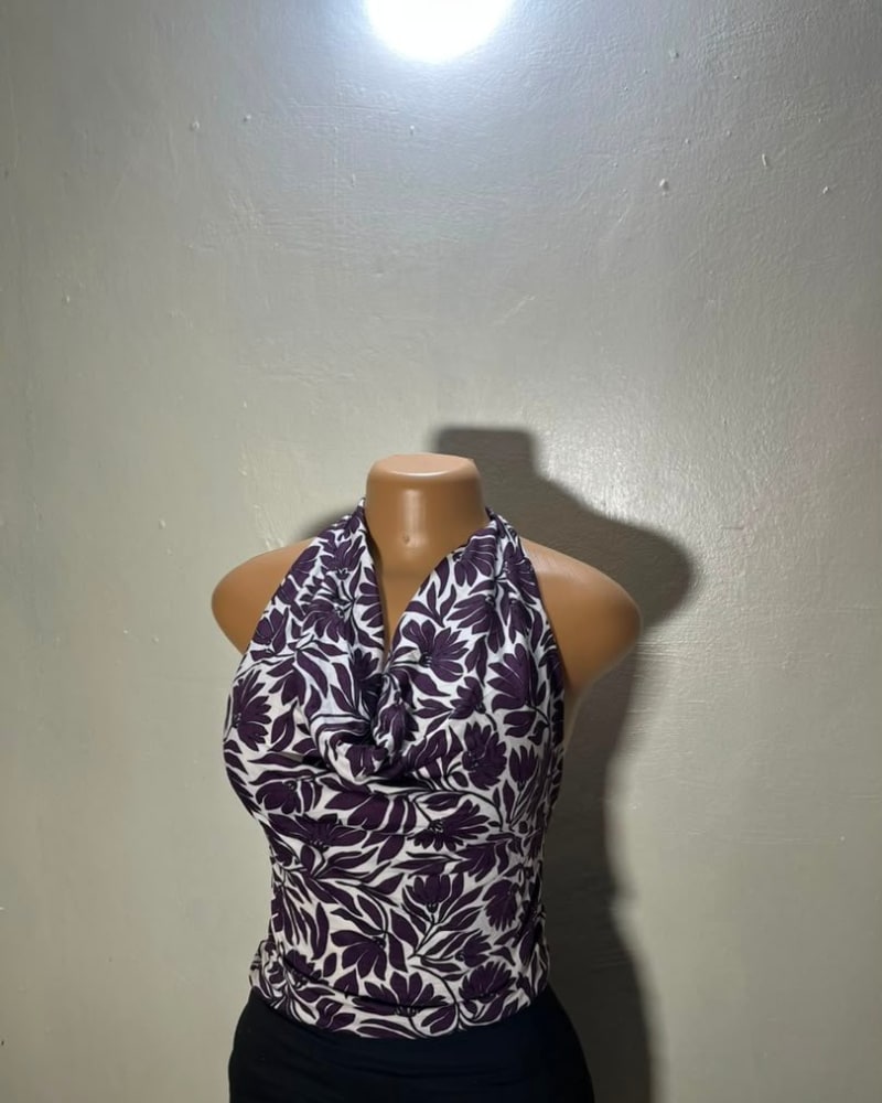 Flowerly cowl neck top 49 in Flowerly cowl neck 49