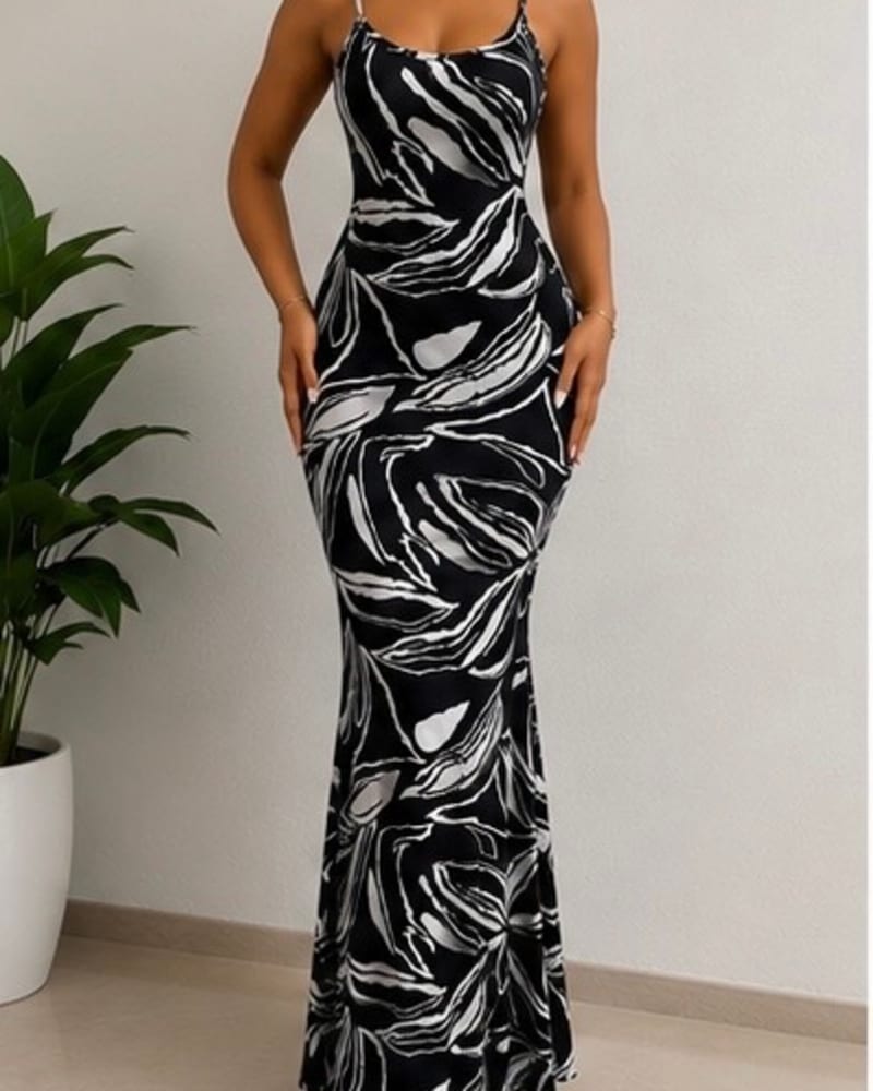 Pattern maxi gown 1 in Pattern