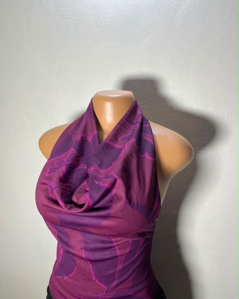 Flowery cowl neck top 8 in Flowery cowl neck top 8