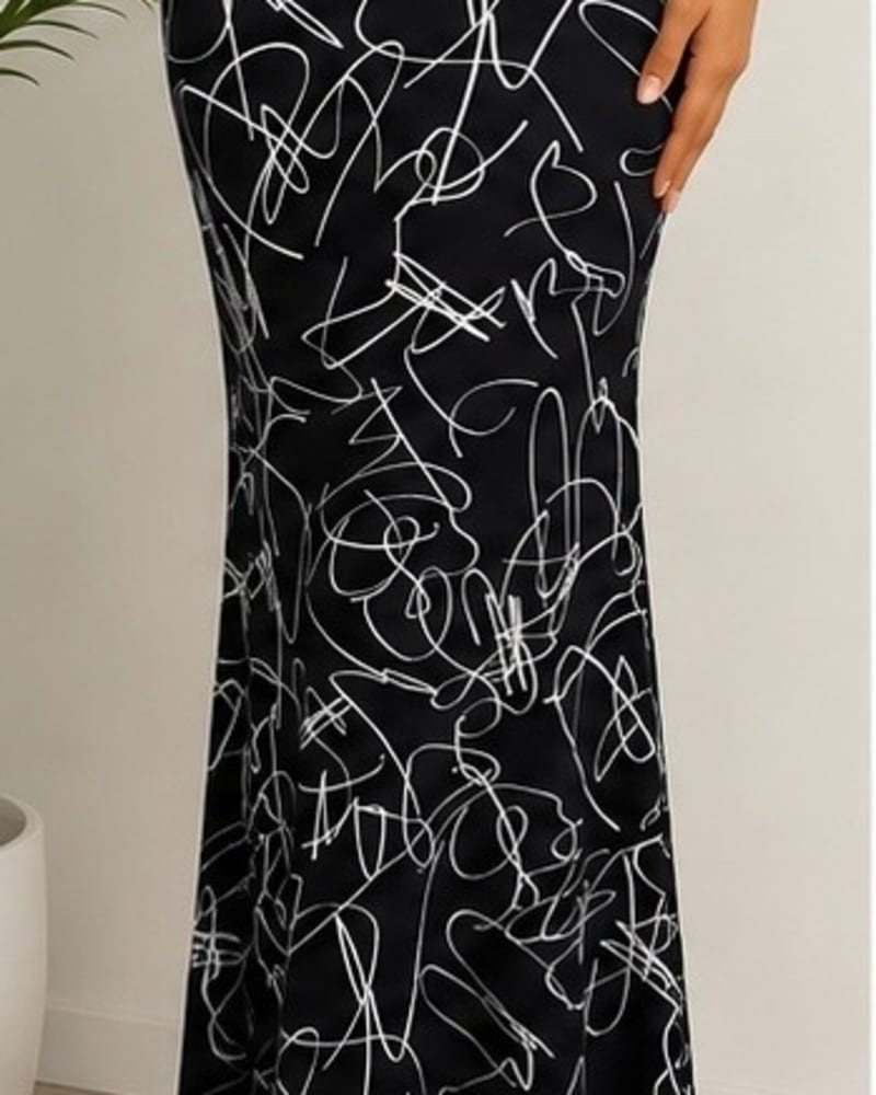 Pattern maxi skirt 47 in Pattern