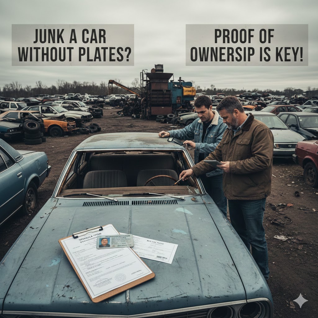 Can You Junk a Car Without a License Plate