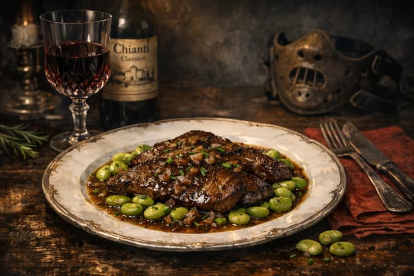 le foie et ses fèves au beurre