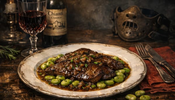 le foie et ses fèves au beurre