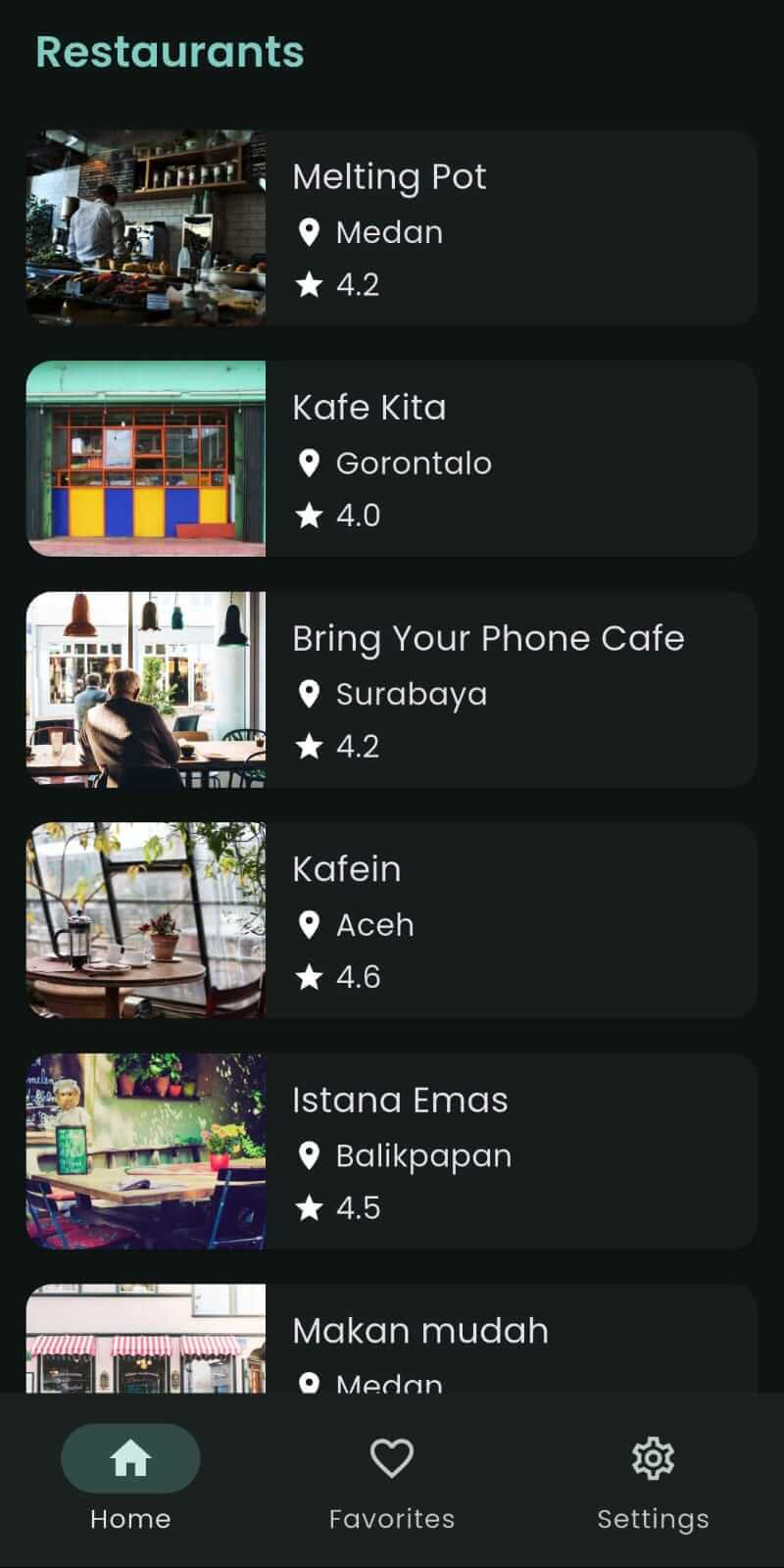 Flutter Food Restaurant App