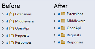 With Proper Solution Explorer Icons