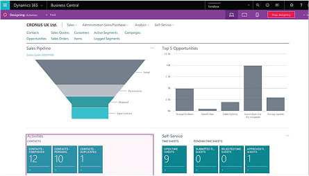 Dashboard customization interface