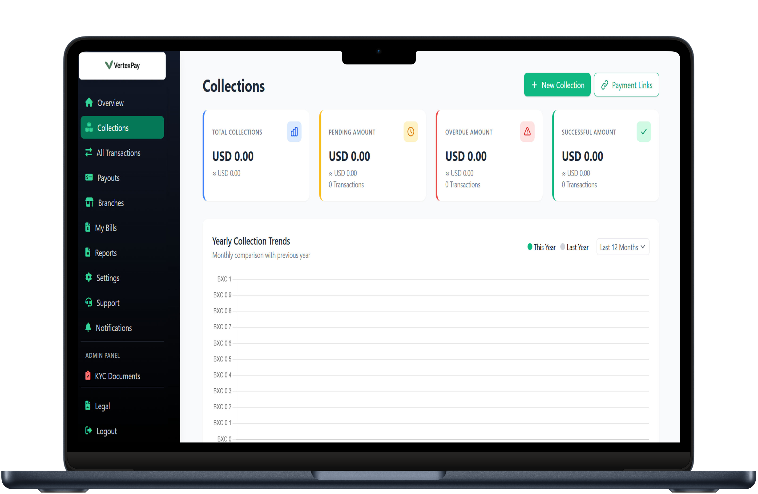 VertexPay Web Dashboard