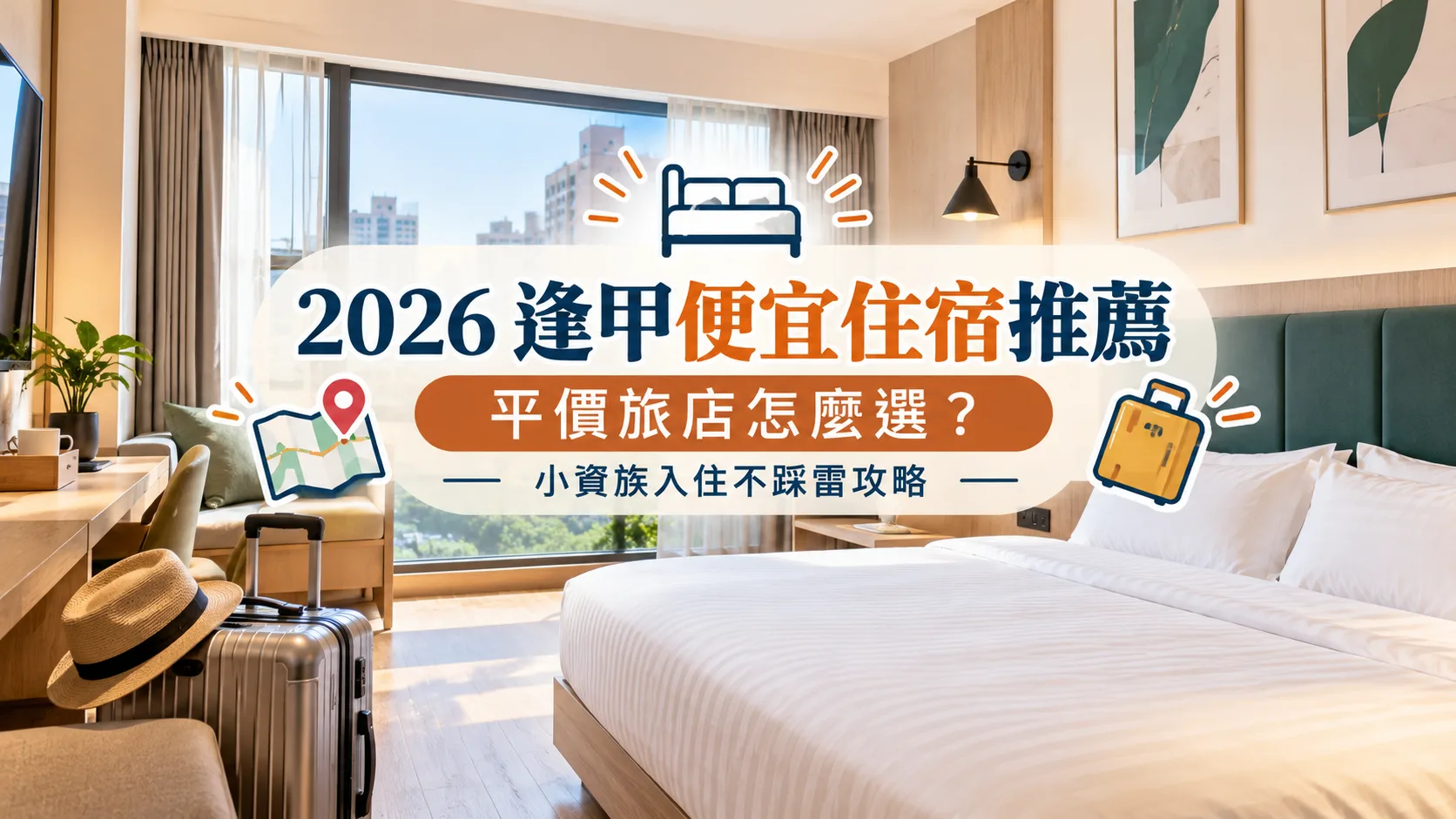 2026 逢甲便宜住宿推薦｜平價旅店怎麼選？小資族入住不踩雷攻略