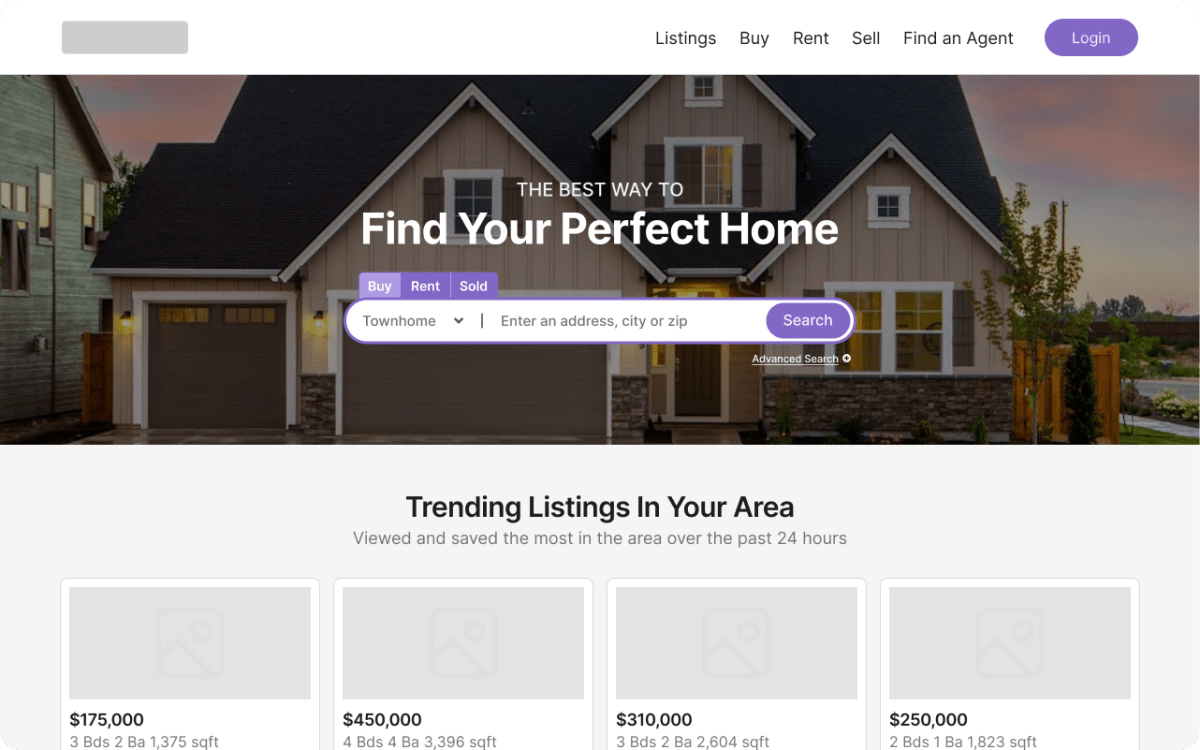 Project Case Study: Real Estate Website and Portal - by Derrick Reeder